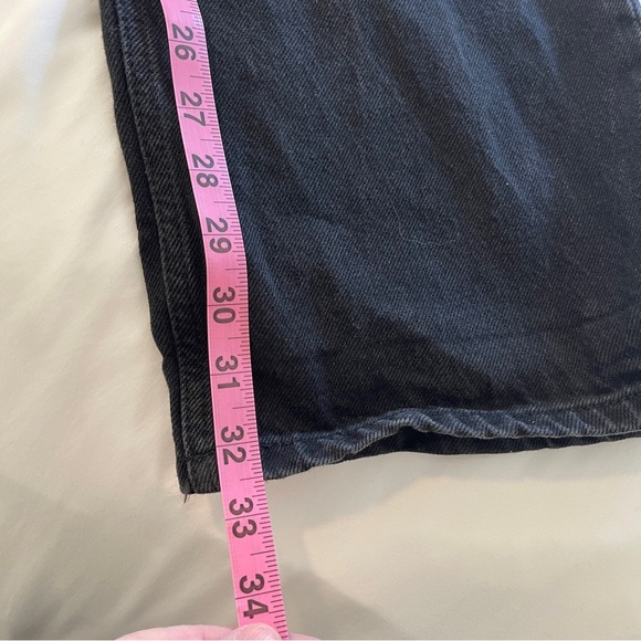 Reformation Wilder High Rise Wide Leg Jeans Seattle Wash Black- Size 30 - Picture 9 of 9